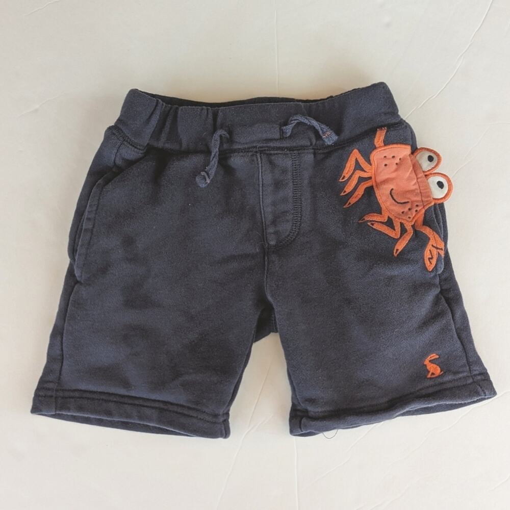 Joules Shorts 4Y Navy Crab Whimsical Boys Fun